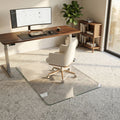 Antok Tempered Glass Chair Mat, Heavy Duty 0.2" Desk Chair Mat for Smooth Rolling at Home or Office
